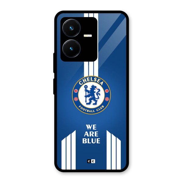 We Are Blue Glass Back Case for Vivo Y22