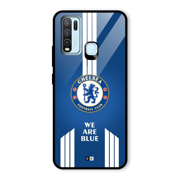 We Are Blue Glass Back Case for Vivo Y50