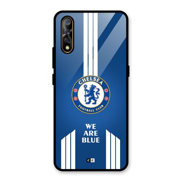 We Are Blue Glass Back Case for Vivo Z1x