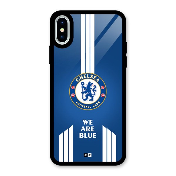 We Are Blue Glass Back Case for iPhone X