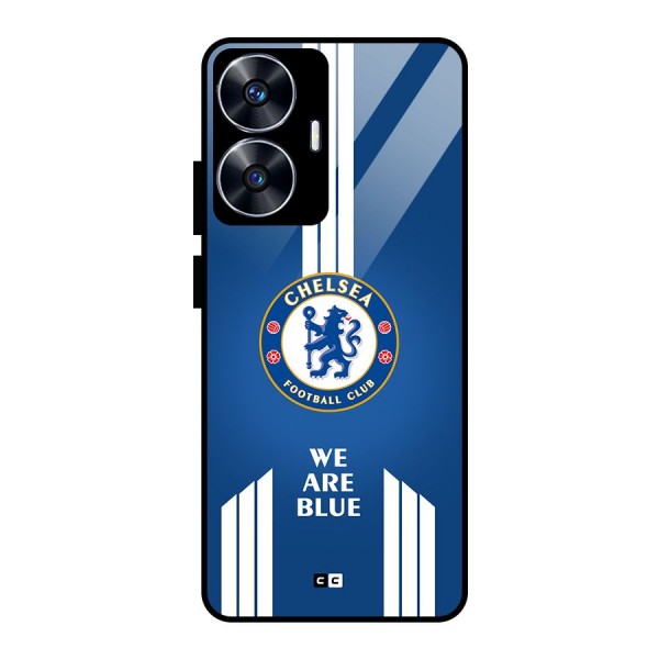 We Are Blue Glass Back Case for realme C55