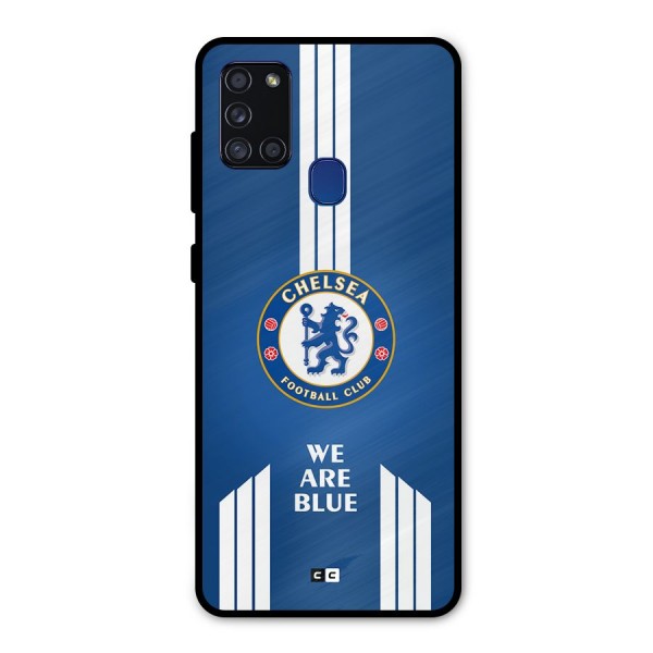 We Are Blue Metal Back Case for Galaxy A21s