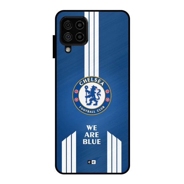 We Are Blue Metal Back Case for Galaxy A22 4G