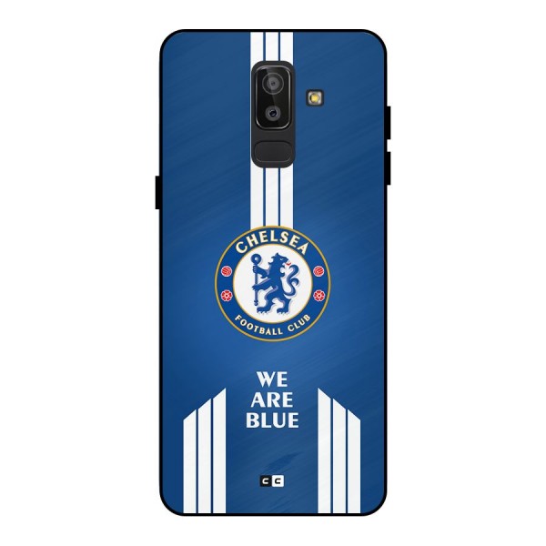 We Are Blue Metal Back Case for Galaxy J8