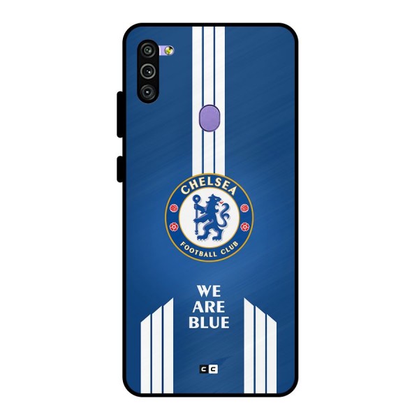 We Are Blue Metal Back Case for Galaxy M11