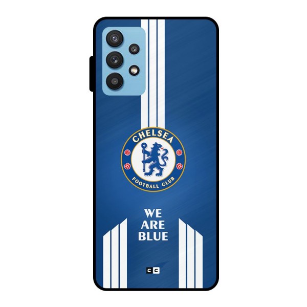 We Are Blue Metal Back Case for Galaxy M32 5G