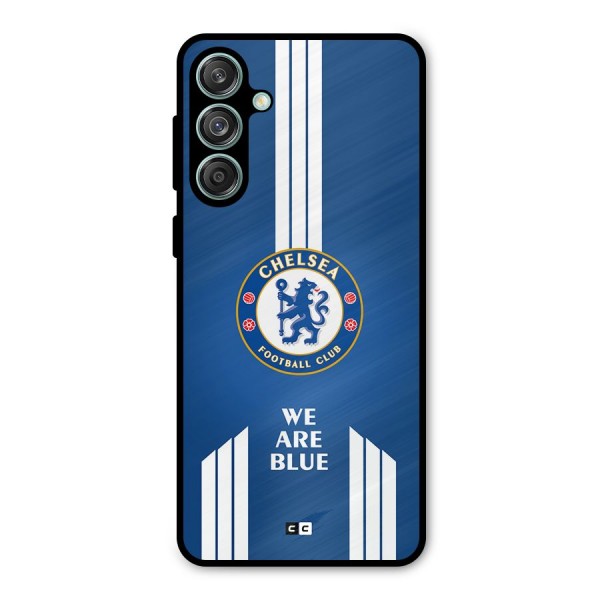 We Are Blue Metal Back Case for Galaxy M55 5G