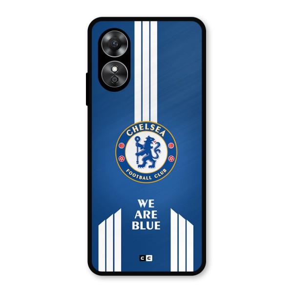 We Are Blue Metal Back Case for Oppo A17