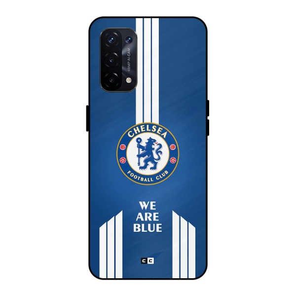 We Are Blue Metal Back Case for Oppo A74 5G