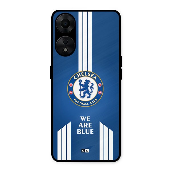 We Are Blue Metal Back Case for Oppo A78 5G