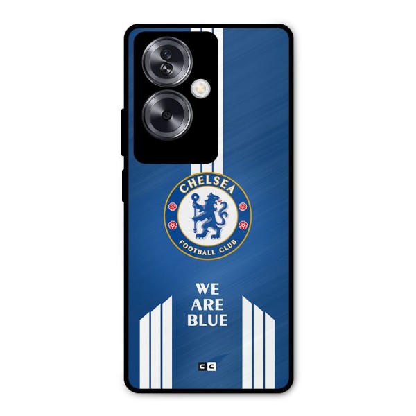 We Are Blue Metal Back Case for Oppo A79 5G