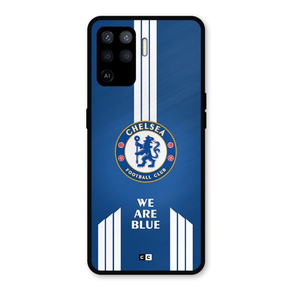 We Are Blue Metal Back Case for Oppo F19 Pro