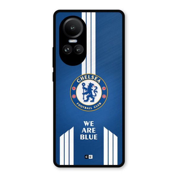 We Are Blue Metal Back Case for Oppo Reno10 Pro