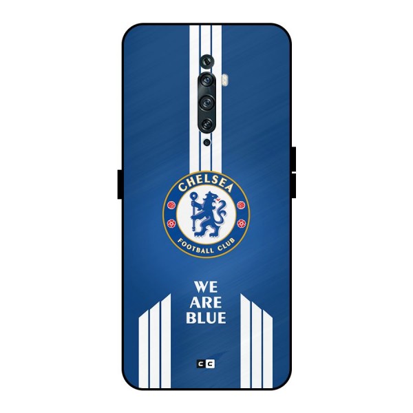 We Are Blue Metal Back Case for Oppo Reno2 F