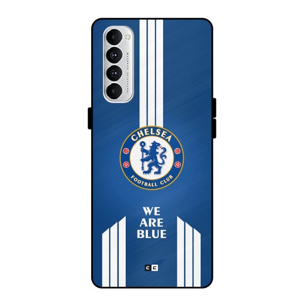 We Are Blue Metal Back Case for Oppo Reno4 Pro