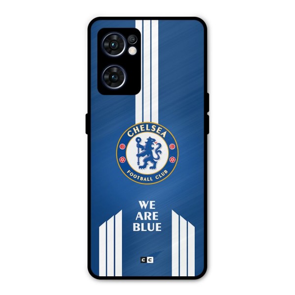 We Are Blue Metal Back Case for Oppo Reno7 5G