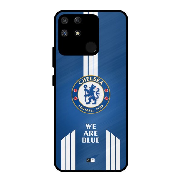 We Are Blue Metal Back Case for Realme Narzo 50A