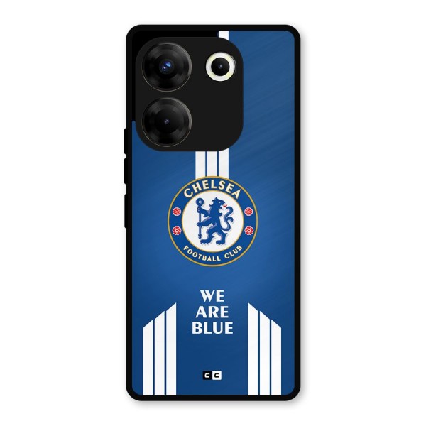 We Are Blue Metal Back Case for Tecno Camon 20