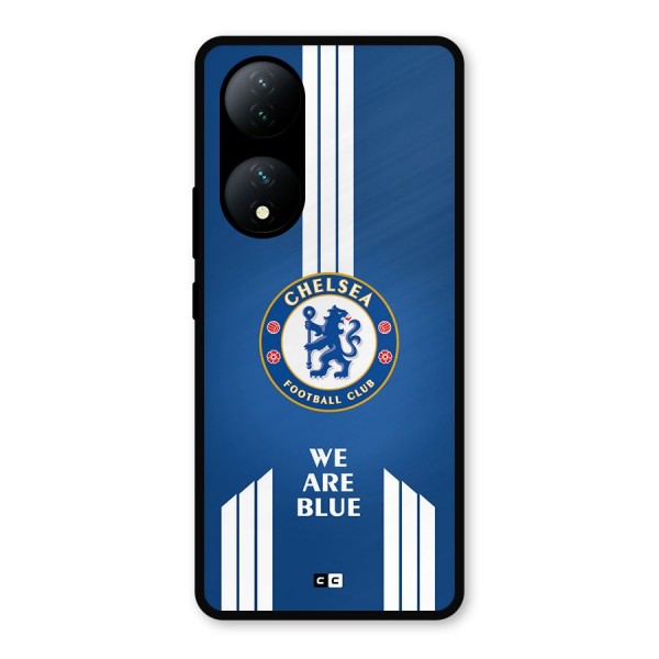 We Are Blue Metal Back Case for Vivo T2