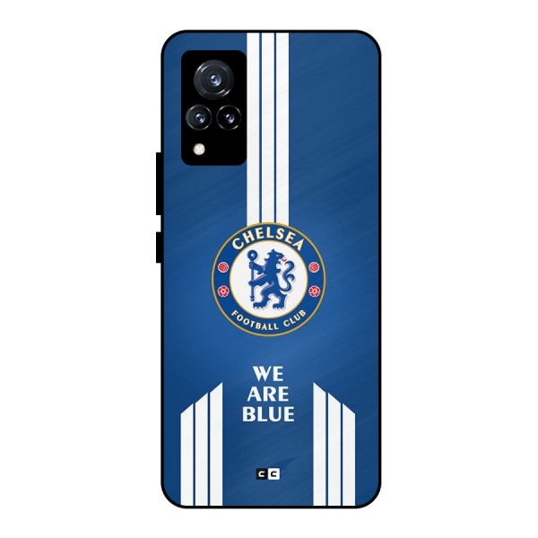 We Are Blue Metal Back Case for Vivo V21 5G