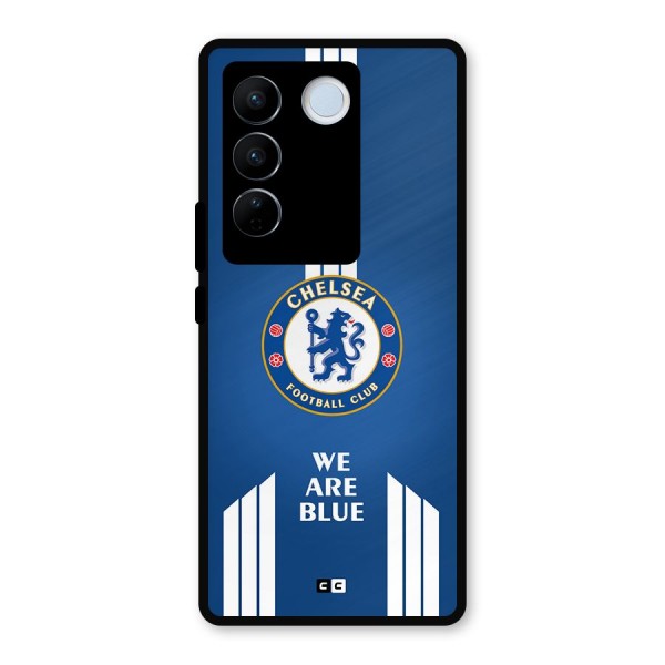 We Are Blue Metal Back Case for Vivo V27 Pro