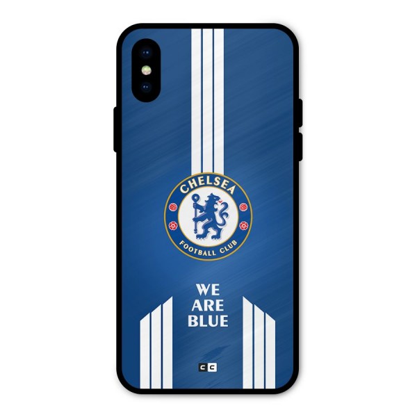 We Are Blue Metal Back Case for iPhone X