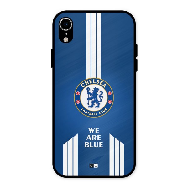 We Are Blue Metal Back Case for iPhone XR