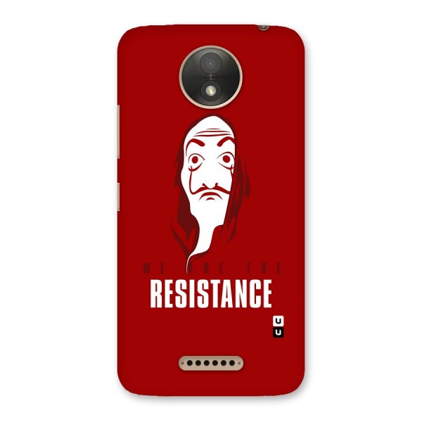 We Are Resistance Back Case for Moto C Plus