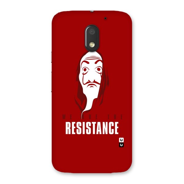 We Are Resistance Back Case for Moto E3 Power