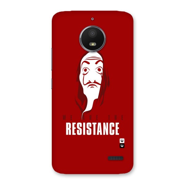 We Are Resistance Back Case for Moto E4