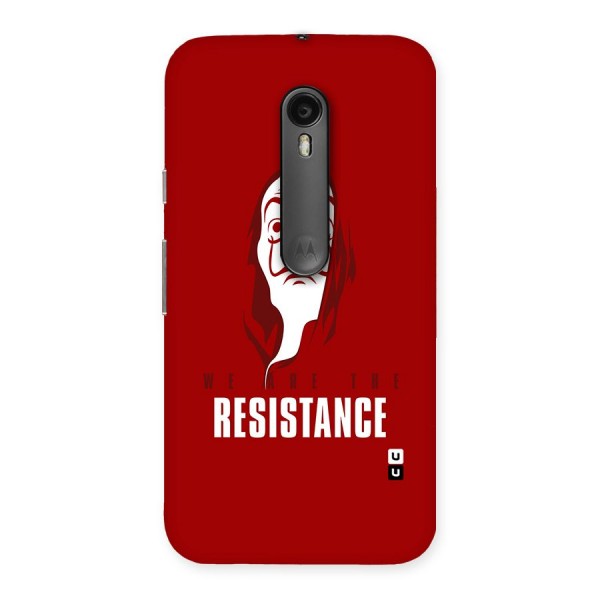 We Are Resistance Back Case for Moto G3