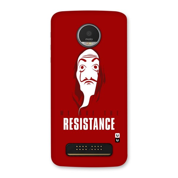 We Are Resistance Back Case for Moto Z Play