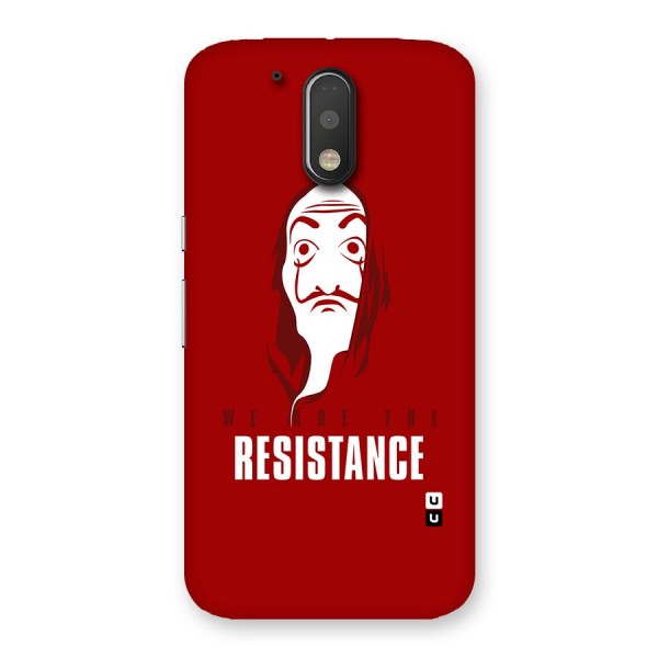 We Are Resistance Back Case for Motorola Moto G4