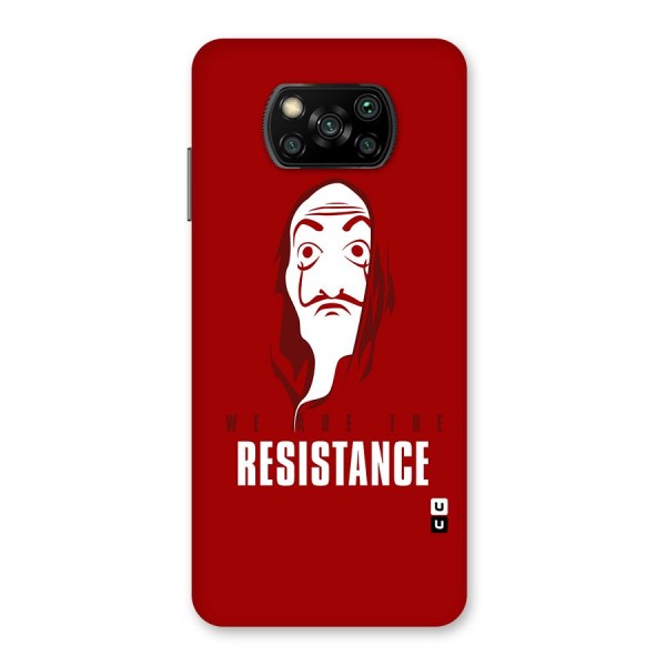 We Are Resistance Back Case for Poco X3