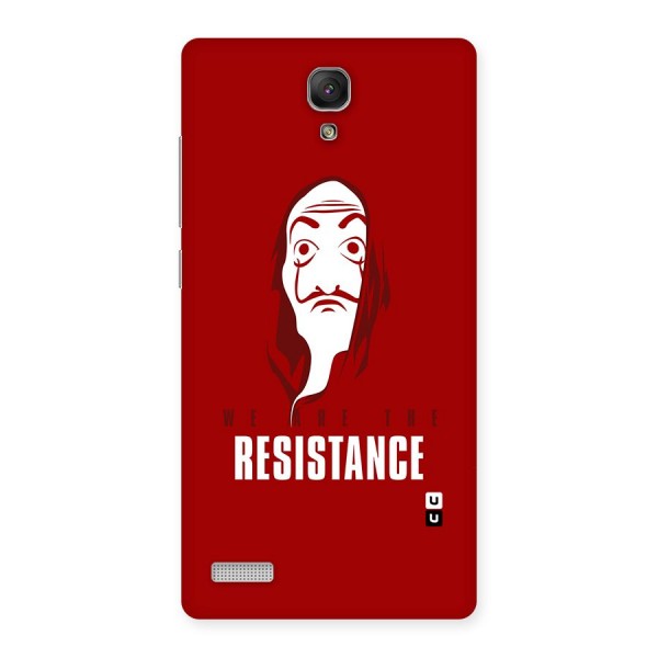 We Are Resistance Back Case for Redmi Note