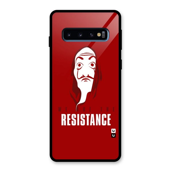 We Are Resistance Glass Back Case for Galaxy S10