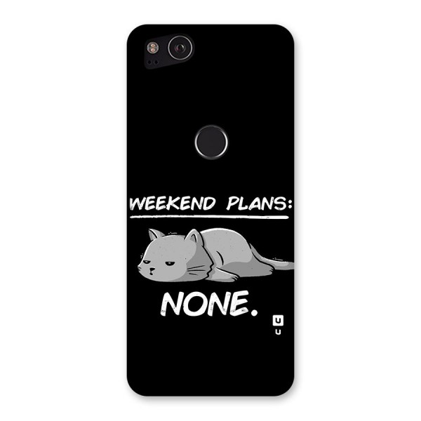 Weekend Plans None Back Case for Google Pixel 2