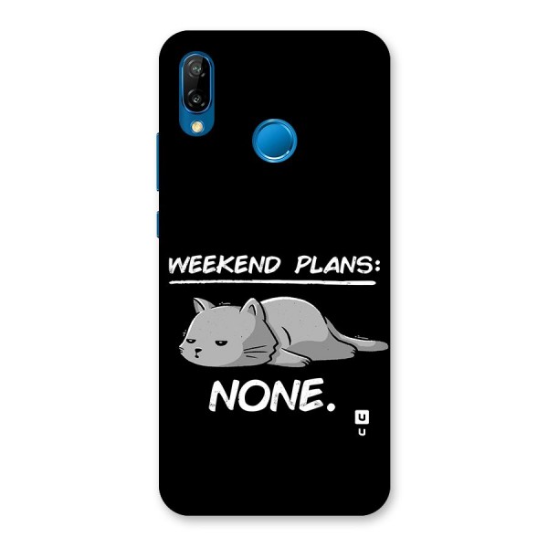 Weekend Plans None Back Case for Huawei P20 Lite