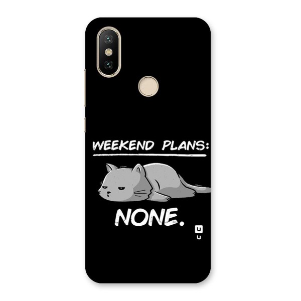 Weekend Plans None Back Case for Mi A2