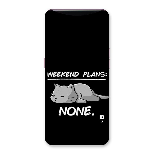 Weekend Plans None Back Case for Oppo Find X