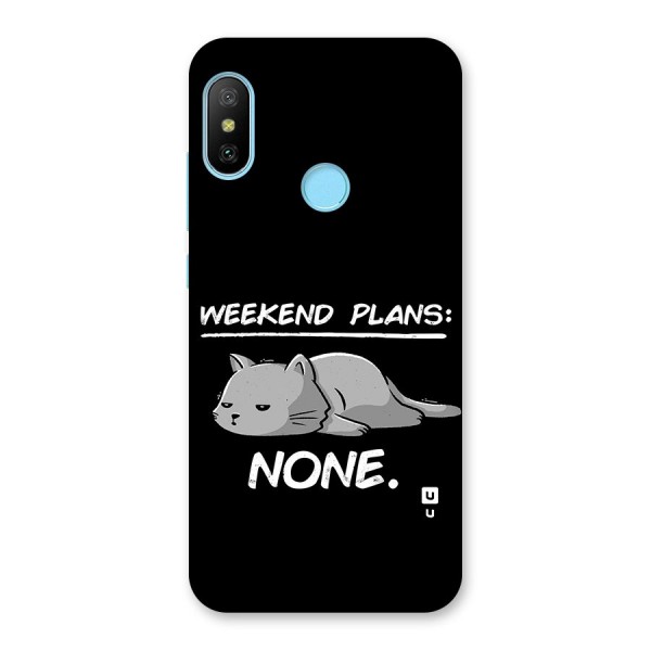 Weekend Plans None Back Case for Redmi 6 Pro