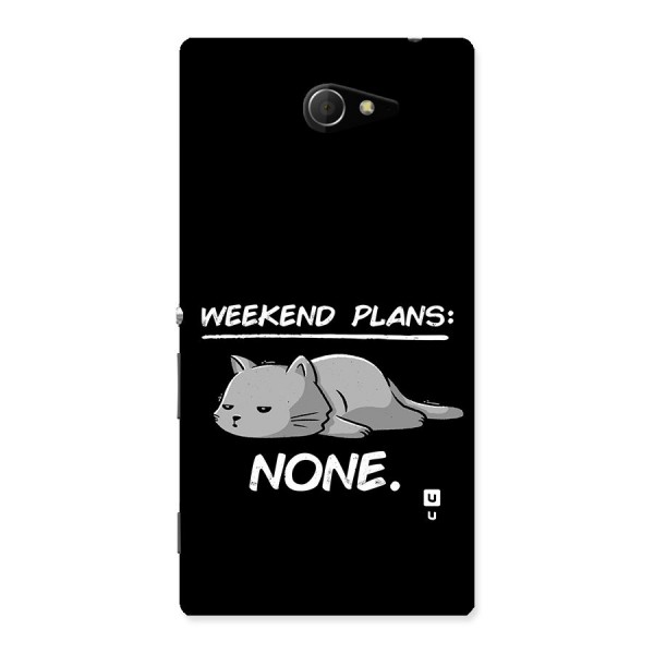 Weekend Plans None Back Case for Xperia M2