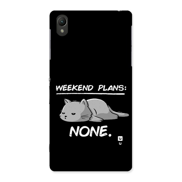 Weekend Plans None Back Case for Xperia Z2