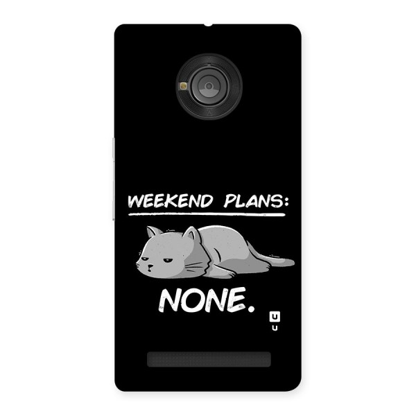 Weekend Plans None Back Case for Yuphoria