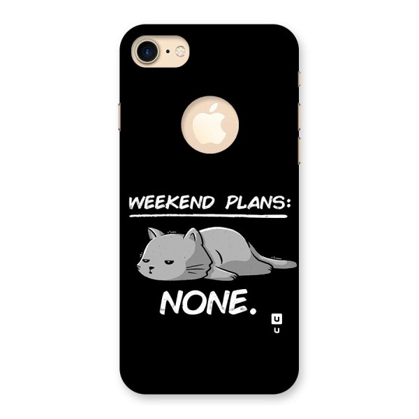 Weekend Plans None Back Case for iPhone 8 Logo Cut