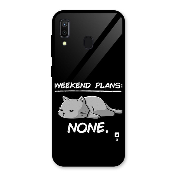 Weekend Plans None Glass Back Case for Galaxy A30