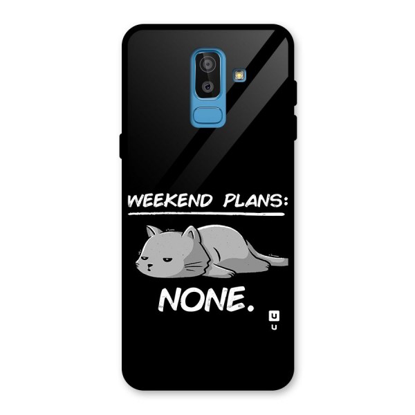 Weekend Plans None Glass Back Case for Galaxy J8