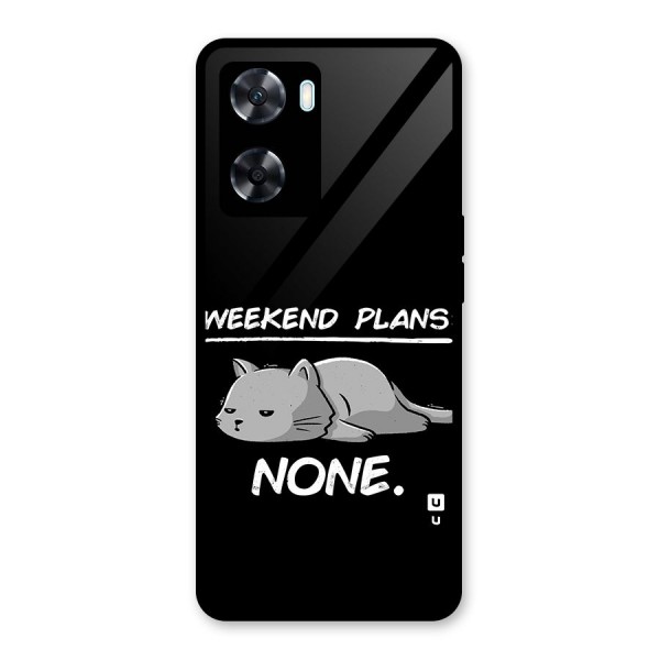 Weekend Plans None Glass Back Case for Oppo A77