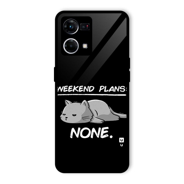 Weekend Plans None Glass Back Case for Oppo F21 Pro 4G