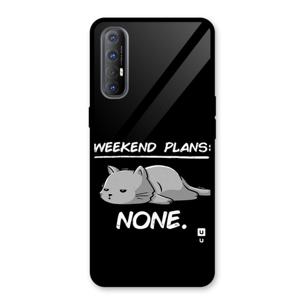 Weekend Plans None Glass Back Case for Oppo Reno3 Pro